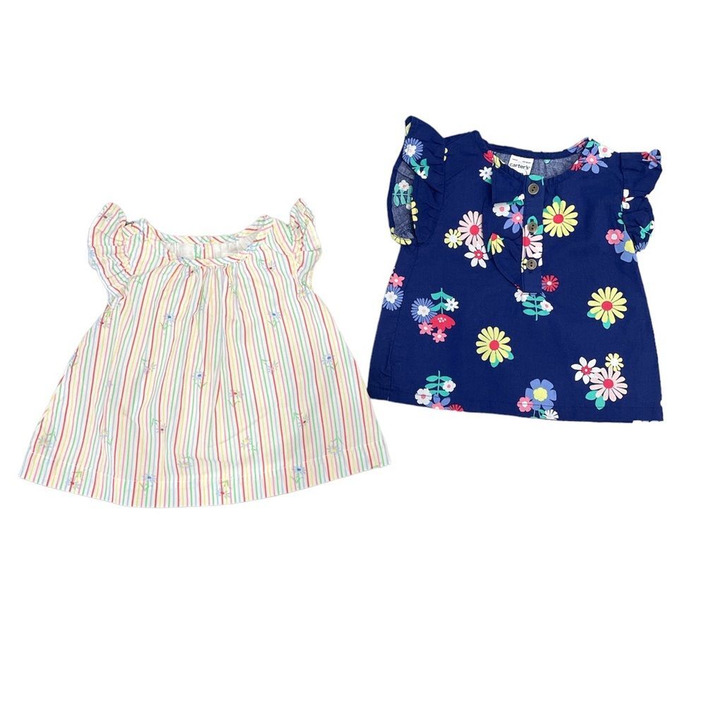 Bundle of 2 Baby Girls top ( Carter 3M ) ( Baby Gap 3-6M)